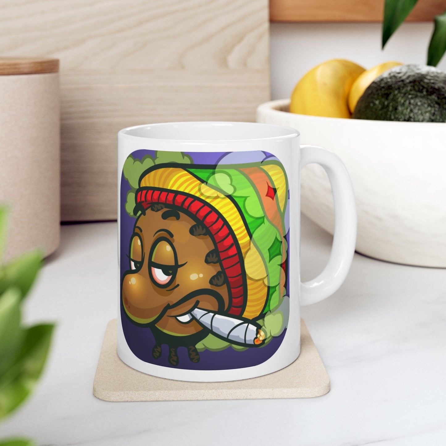 Funny Weed-Themed Ceramic Mug - 11oz & 15oz reggae kush