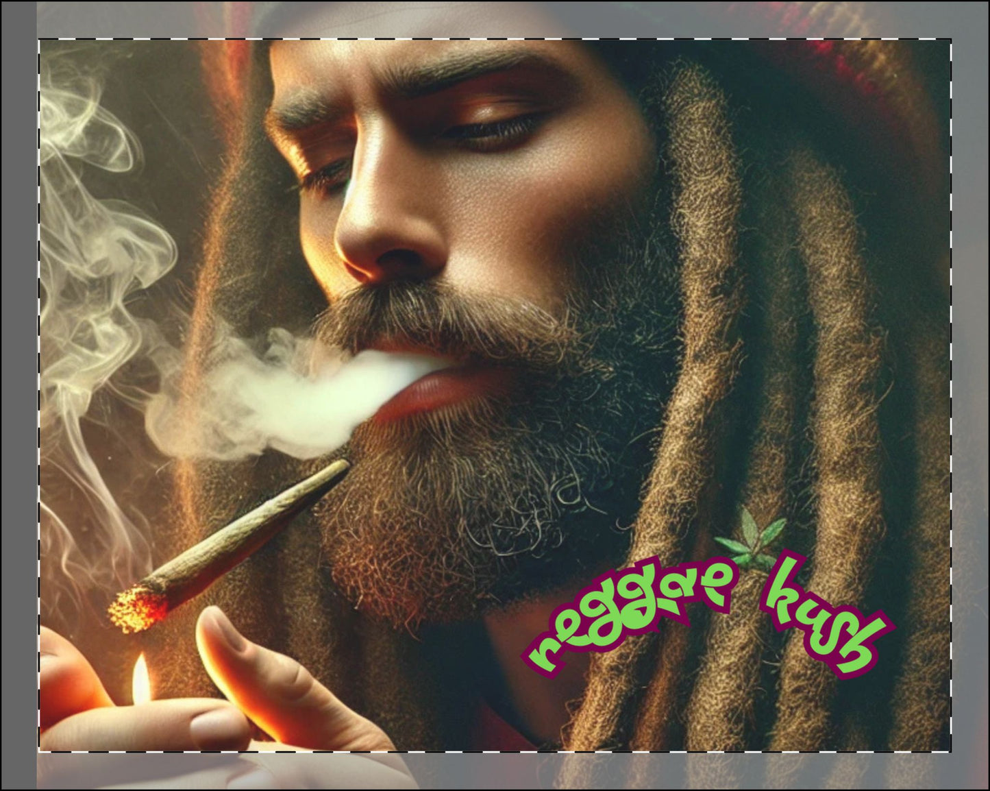 Framed Poster - Colorful Wall Art for Music Lovers & Cannabis Enthusiasts Reggae Kush