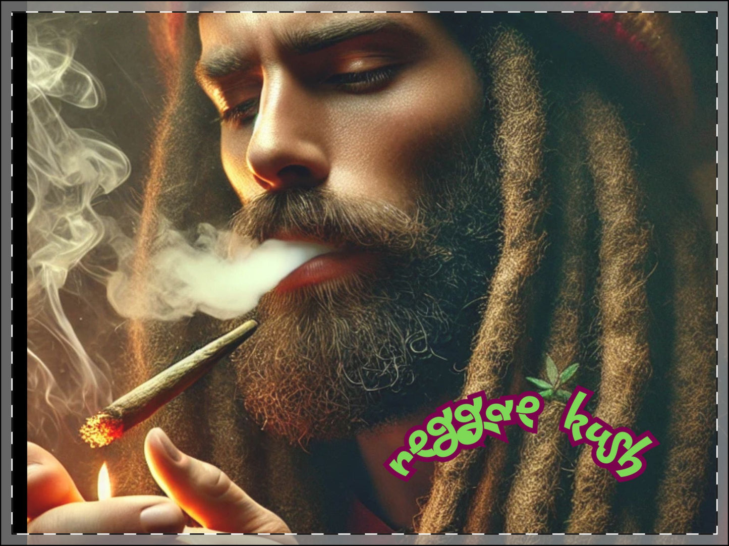 Framed Poster - Colorful Wall Art for Music Lovers & Cannabis Enthusiasts Reggae Kush