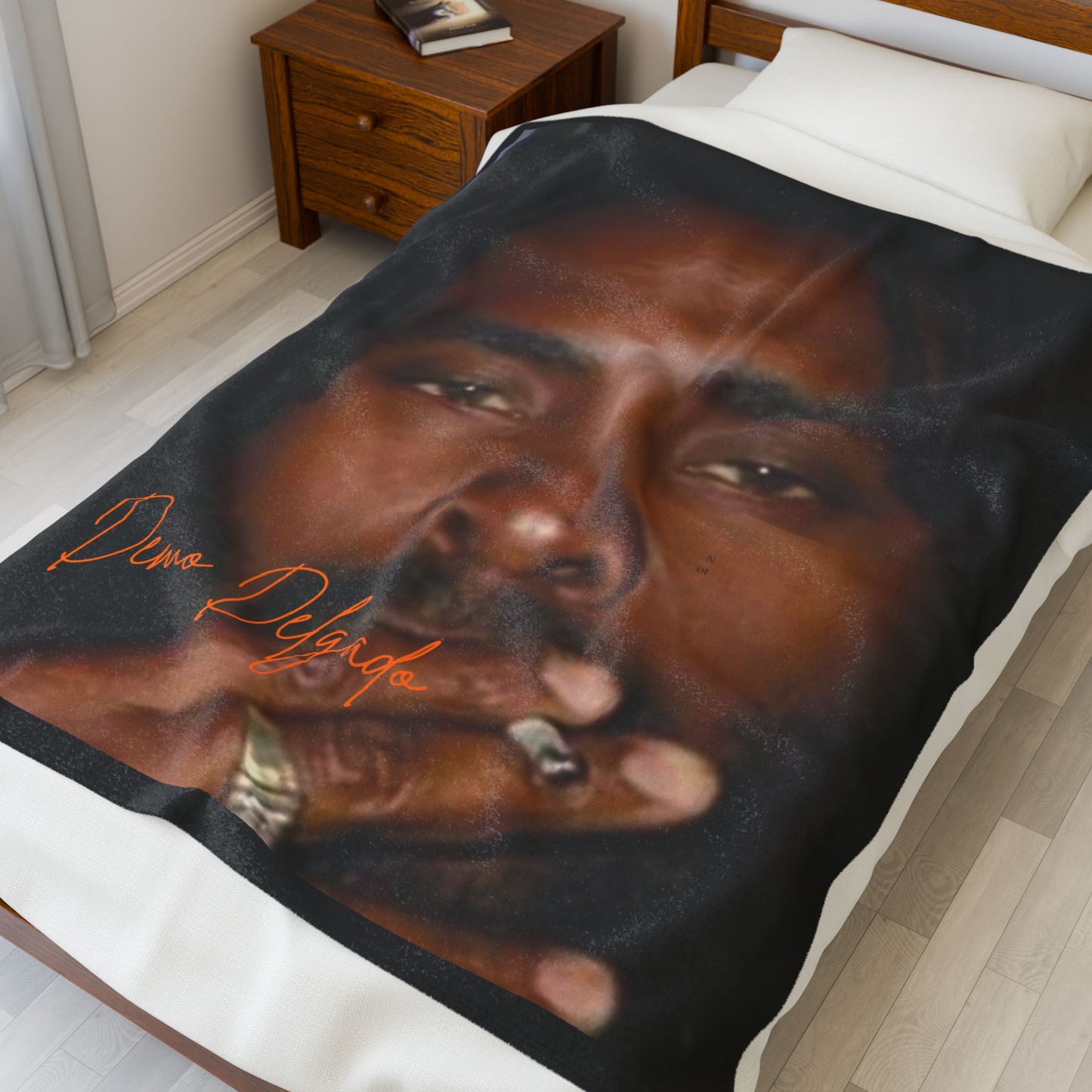 Reggae Kush Velveteen Demo Delgado Plush Blanket