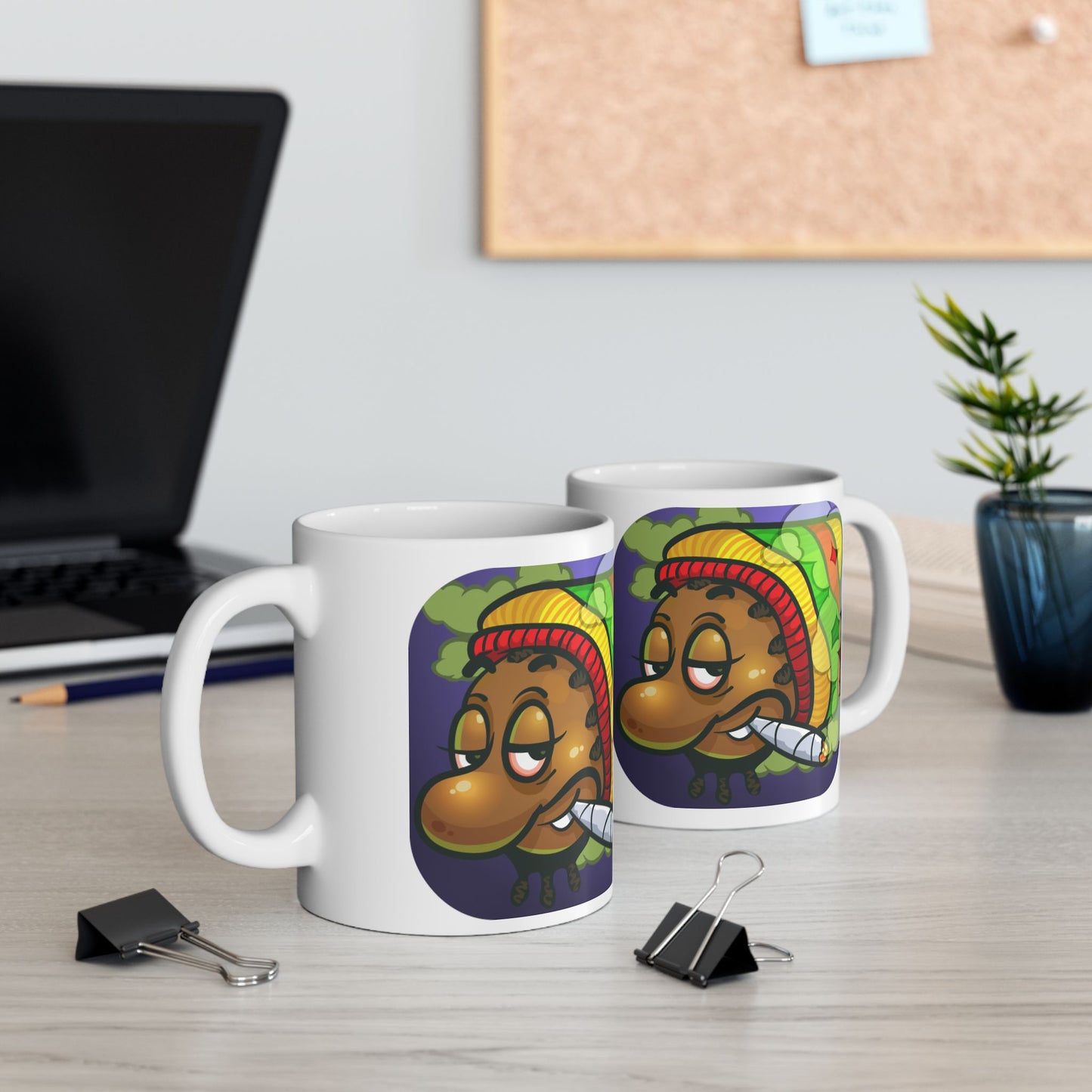 Funny Weed-Themed Ceramic Mug - 11oz & 15oz reggae kush