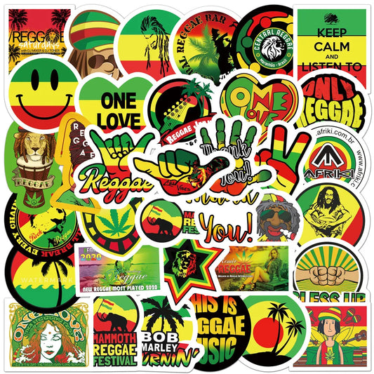 Bob Marley Reggae Music Stickers 30/50 pcs Cool Personalized  decal stickers